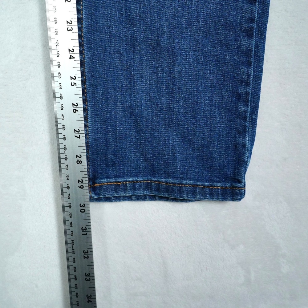 Levis 513 Slim Straight Blue Jeans Mens 34x30 Medium Wash Denim Pants - Picture 5 of 6